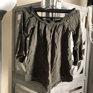 Cute lightweight off the shoulder blouse